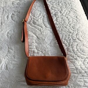 Vintage brown leather coach bag